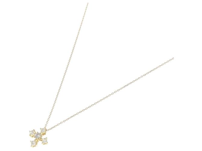 Autre Marque Collana Croce Diamanti Au750 D'oro - vista 2
