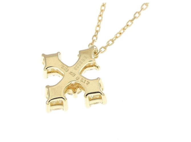 Autre Marque Collana Croce Diamanti Au750 D'oro - vista 4