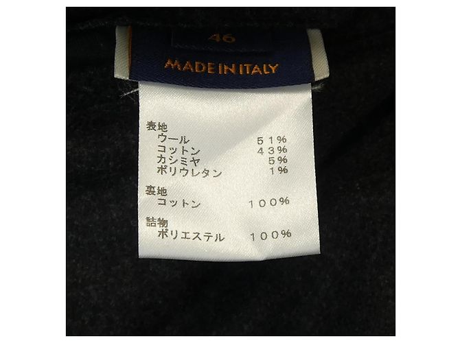 Abrigo de mezcla de cachemira Louis Vuitton Castaño Gris - vista 3