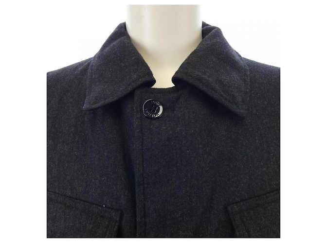 Abrigo de mezcla de cachemira Louis Vuitton Castaño Gris - vista 5