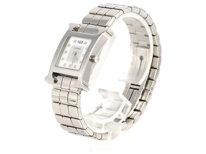 Hermès H Uhr HH1.210 Stainless Steel Silber - Ansicht 6