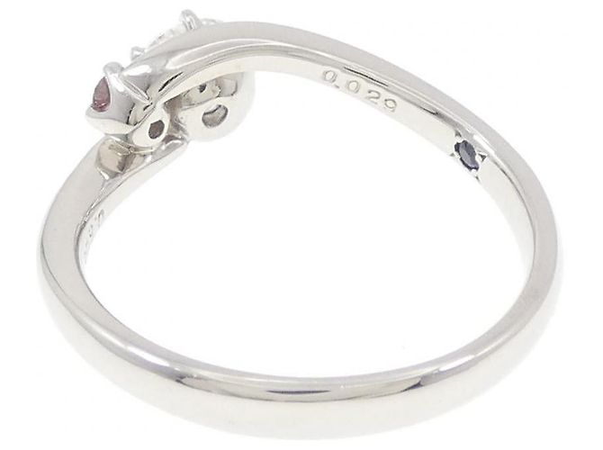 Autre Marque Pt900 Diamantring Silber - Ansicht 3