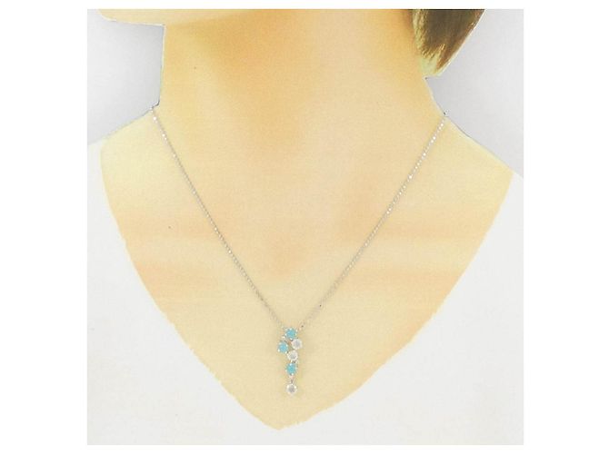 Collana Tasaki Au750 Color Stone Argento - vista 6
