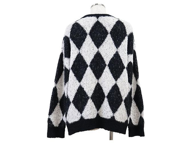 Céline Top de punto de algodón y nailon Celine Negro Blanco - vista 5