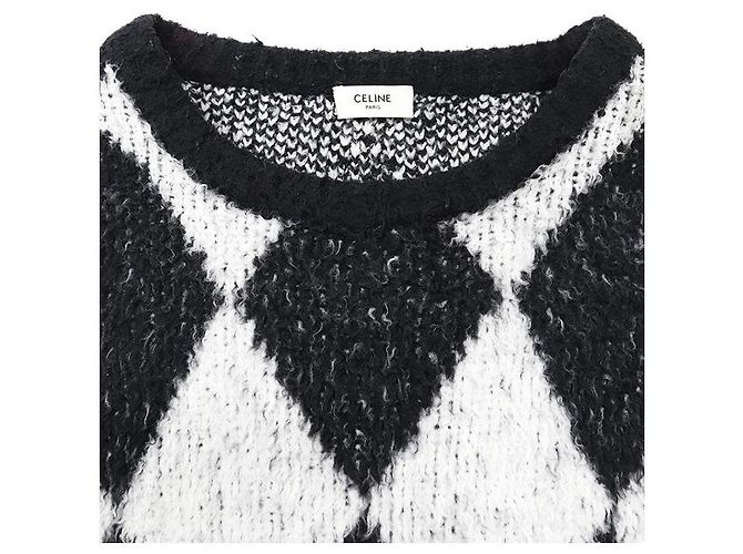 Céline Top de punto de algodón y nailon Celine Negro Blanco - vista 7