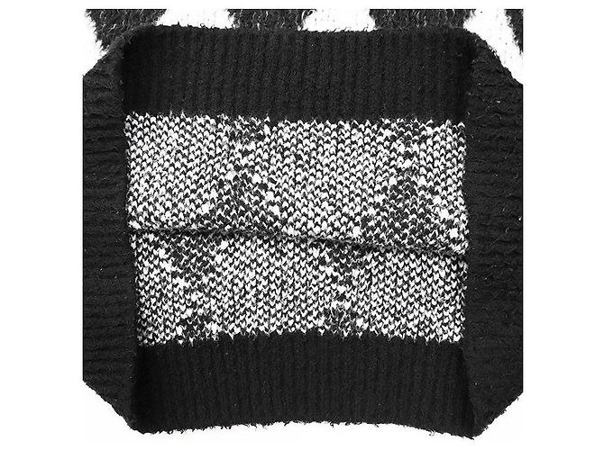 Céline Top de punto de algodón y nailon Celine Negro Blanco - vista 9