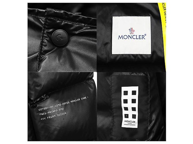 Chaqueta de plumón Moncler Fragment HANTIUM Negro - vista 9