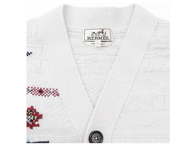 Hermès Hermes Wool Cashmere Knit Cardigan Brown - view 11