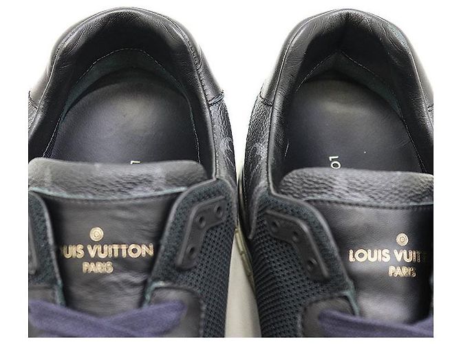 Sneakers Louis Vuitton Run Away Line in pelle e mesh Nero - vista 6