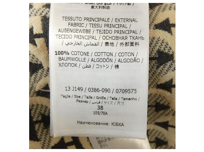 Falda Salvatore Ferragamo Castaño Beige - vista 3