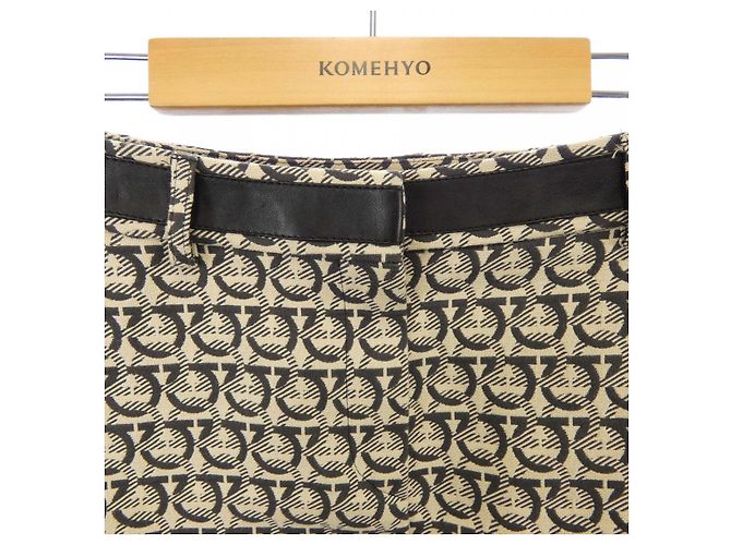 Falda Salvatore Ferragamo Castaño Beige - vista 5