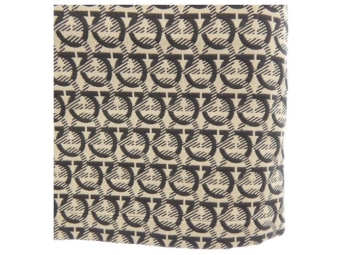 Falda Salvatore Ferragamo Castaño Beige - vista 6