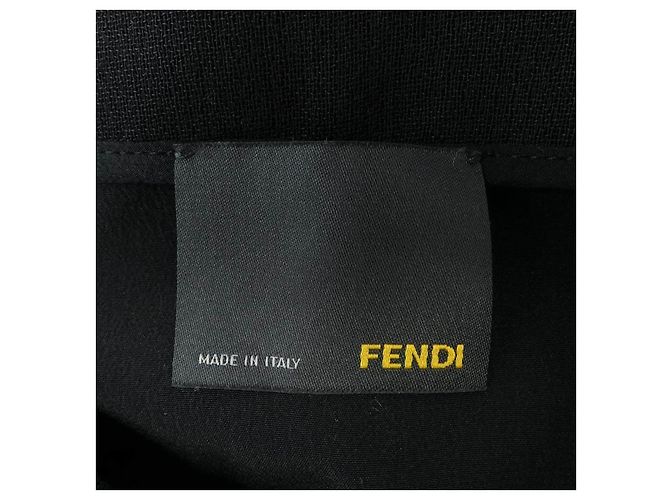 Abrigo de lana Fendi Negro - vista 5