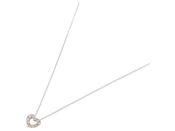 Autre Marque Collana in oro rosa K10 e diamanti - vista 2