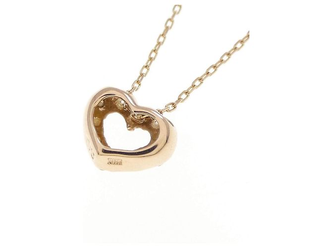 Autre Marque Collana in oro rosa K10 e diamanti - vista 4