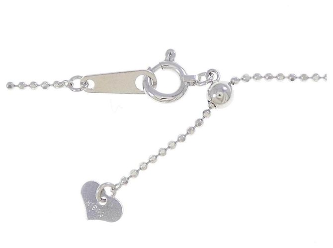 Autre Marque Collana Au750 Initial R Diamond Argento - vista 5