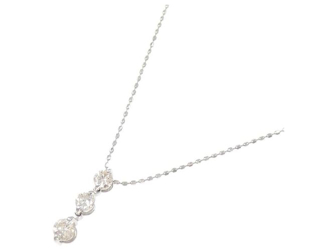 Autre Marque Collana in oro bianco Au750 e diamanti Argento - vista 2