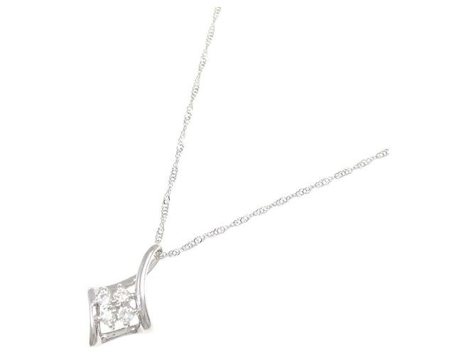 Autre Marque Collana in oro bianco Au750 e diamanti Argento - vista 2