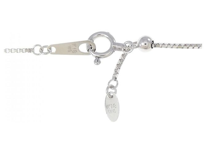 Autre Marque Collana Au750 Cuore Incrociato Diamante Argento - vista 5
