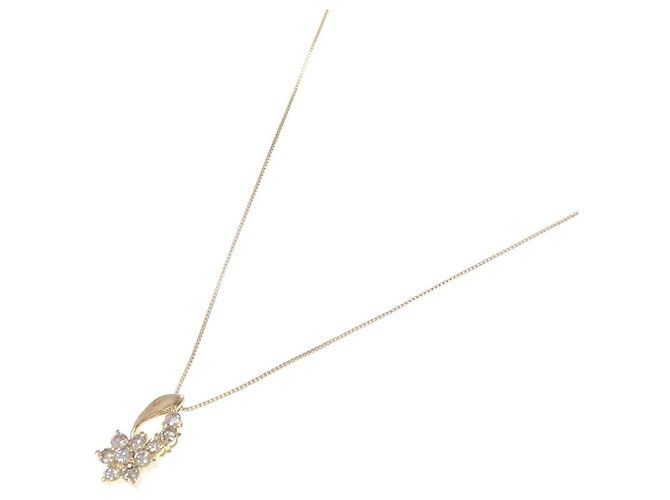 Autre Marque Collana Au750 Fiore e Diamanti D'oro - vista 2