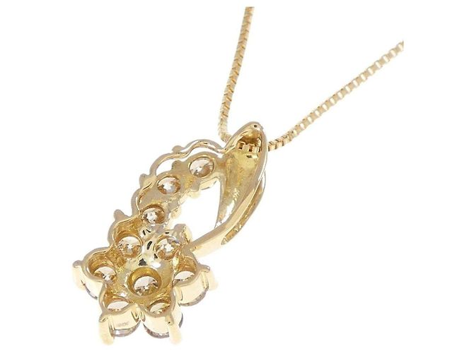 Autre Marque Collana Au750 Fiore e Diamanti D'oro - vista 4