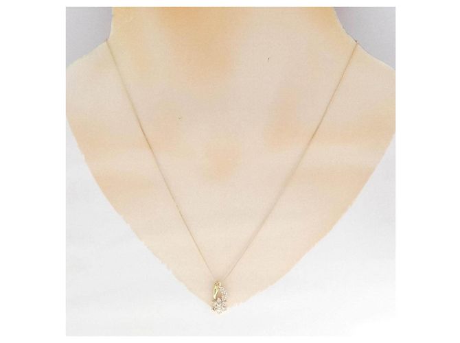 Autre Marque Collana Au750 Fiore e Diamanti D'oro - vista 6