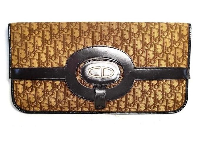 Borsa Christian Dior in tela monogramma Marrone - vista 2