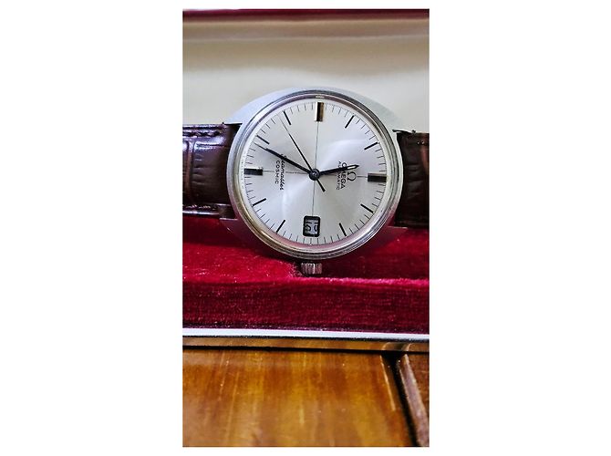 Orologio Automatico Omega Seamaster Cosmic Marrone Argento - vista 3