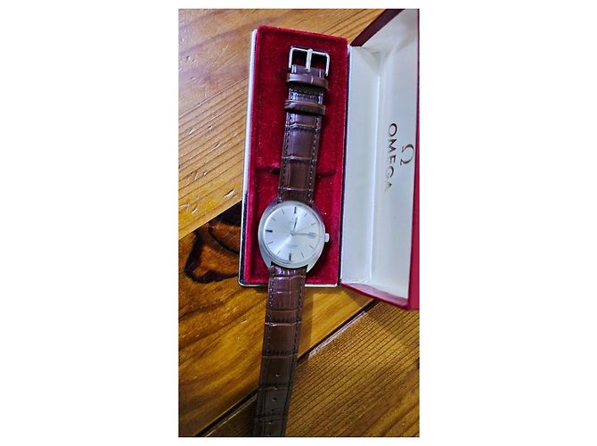 Orologio Automatico Omega Seamaster Cosmic Marrone Argento - vista 6