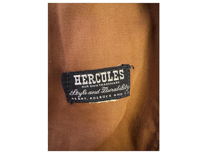Autre Marque Hercules Lederjacke mit Shearling-Futter Braun - Ansicht 2