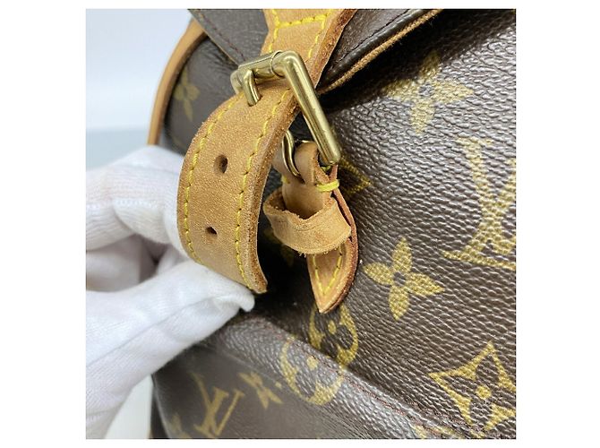 Zaino Louis Vuitton Monogram Montsouris MM Marrone - vista 11