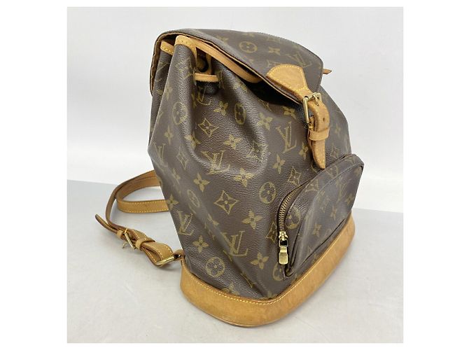 Zaino Louis Vuitton Monogram Montsouris MM Marrone - vista 2