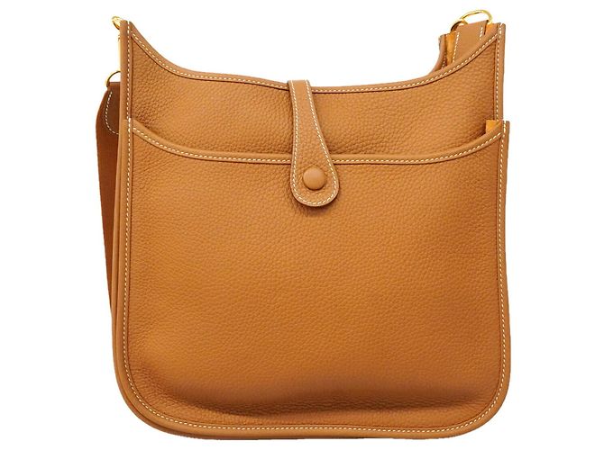Hermès Borsa a tracolla Hermes Evelyne 3PM D'oro - vista 7