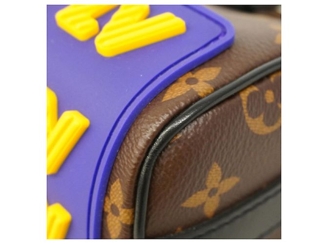 Borsa a mano Louis Vuitton Monogram LV Rubber Keepall XS Marrone - vista 7