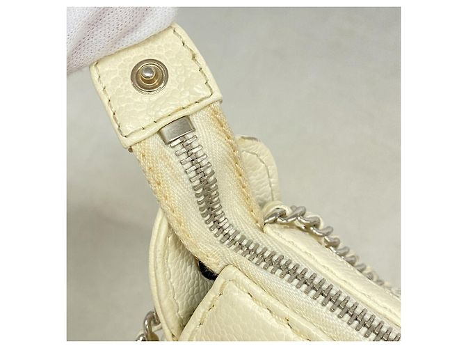 Borsa a tracolla Chanel Ivory Crudo - vista 11