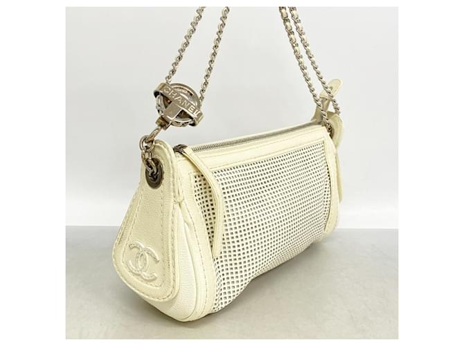 Borsa a tracolla Chanel Ivory Crudo - vista 2