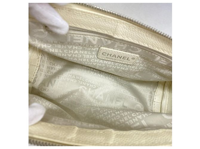 Borsa a tracolla Chanel Ivory Crudo - vista 4