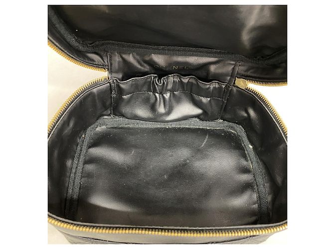 Chanel Vanity Bag aus bicolor Leder in Schwarz - Ansicht 4