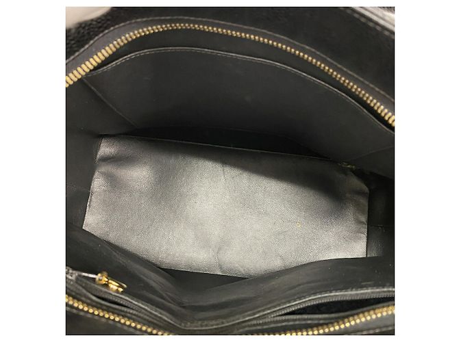 Timeless Borsa Tote Chanel in pelle di vitello martellata nera Nero - vista 4