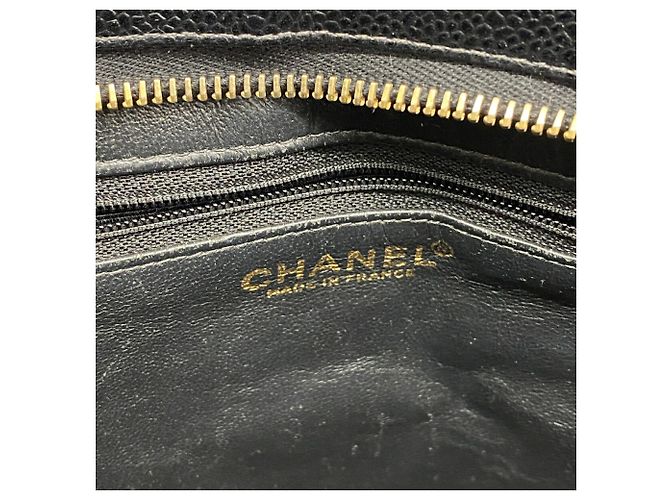 Timeless Borsa Tote Chanel in pelle di vitello martellata nera Nero - vista 5