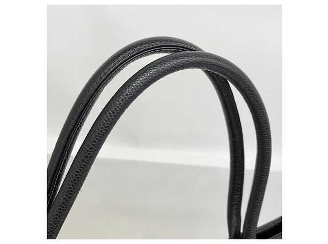 Timeless Borsa Tote Chanel in pelle di vitello martellata nera Nero - vista 9