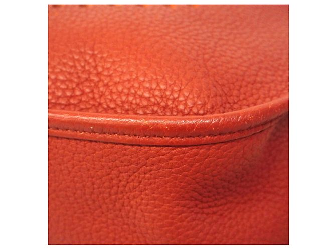 Hermès Borsa a tracolla Hermes Evelyne 3PM Rosso - vista 10