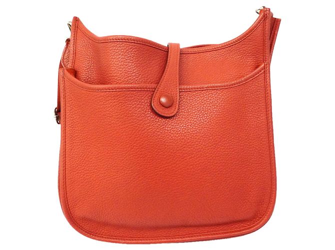 Hermès Borsa a tracolla Hermes Evelyne 3PM Rosso - vista 12
