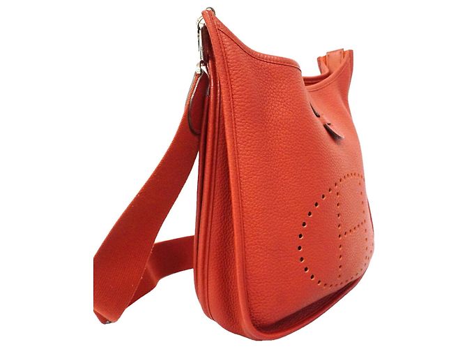Hermès Borsa a tracolla Hermes Evelyne 3PM Rosso - vista 2