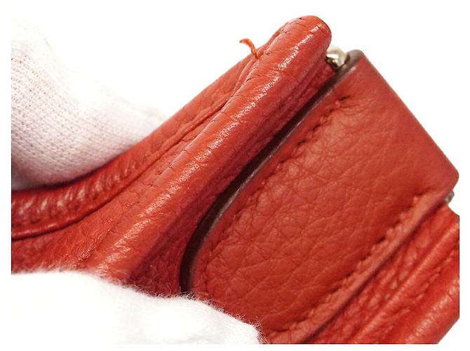 Hermès Borsa a tracolla Hermes Evelyne 3PM Rosso - vista 7