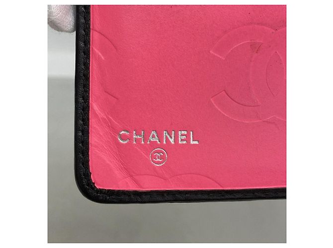 Carteira Chanel Cambon em pele de cordeiro Preto - vista 4