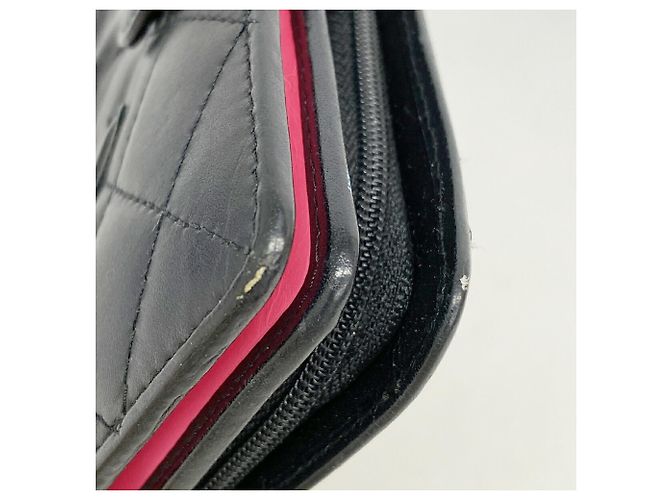Carteira Chanel Cambon em pele de cordeiro Preto - vista 6