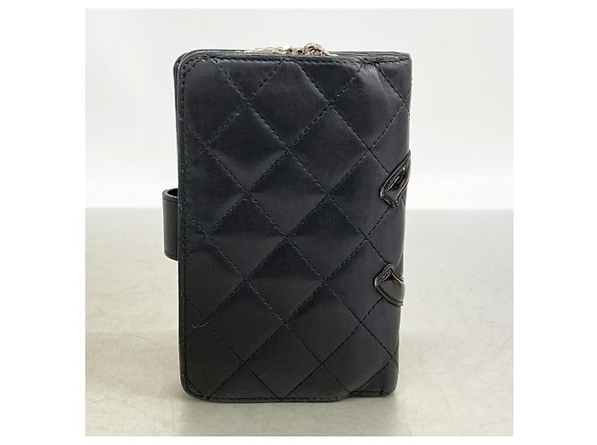 Carteira Chanel Cambon em pele de cordeiro Preto - vista 9