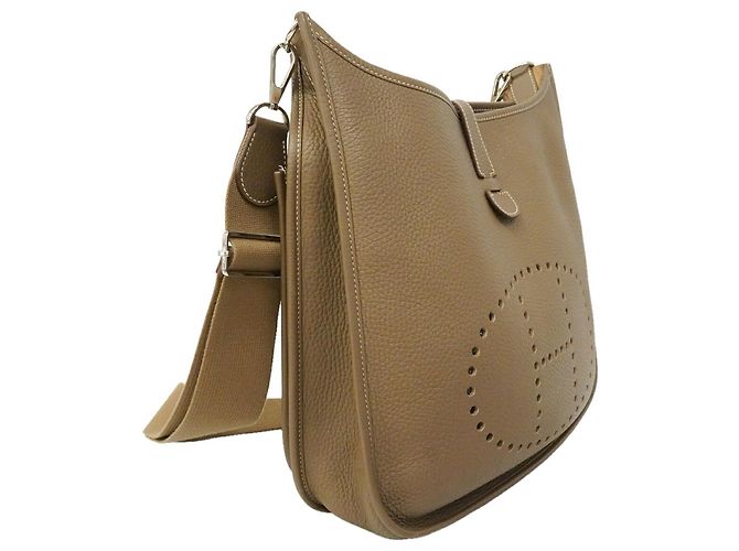 Hermès Borsa a tracolla Hermes Evelyne 3GM Taupe - vista 2