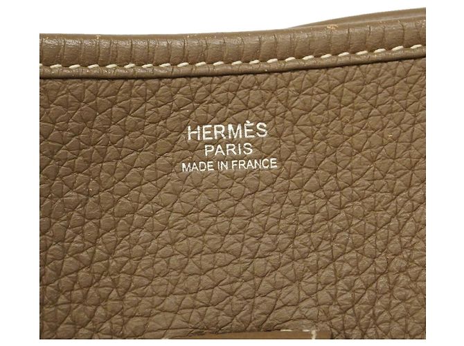 Hermès Borsa a tracolla Hermes Evelyne 3GM Taupe - vista 5